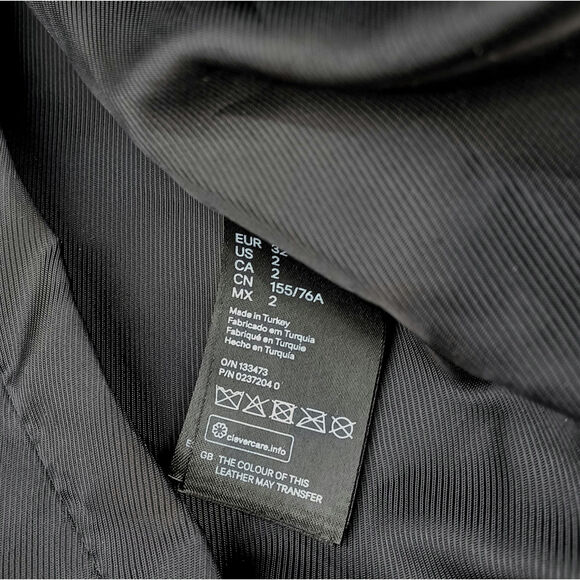 Alexander Wang x H&M Quilted Leather Moto Jacket | Y2K Streetwear Fall Staple - Picture 8 of 16